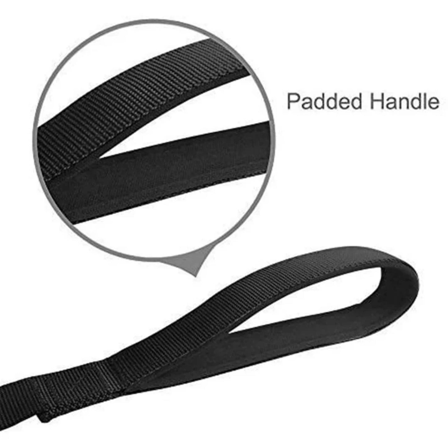 Convenient and Stylish Nylon Leash with Durable Padded Handle for Comfort