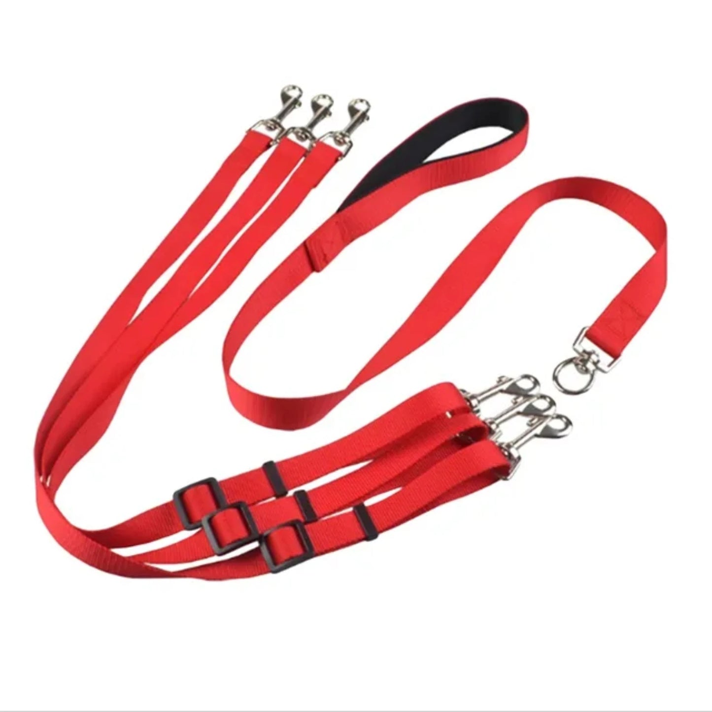 Convenient and Stylish Nylon Leash with Durable Padded Handle for Comfort