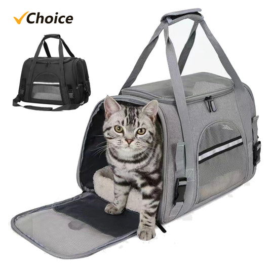 Adjustable Convenient Spacious Soft-Sided Pet Carrier Backpack